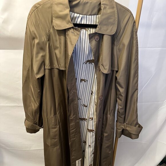 Rain Cheetahs Jackets & Blazers - Vintage Rain Cheetahs Trench Coat - Size 10, Made in USA